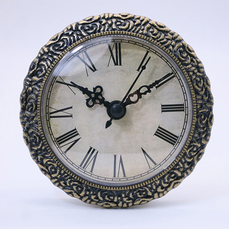 Antieke Black Wall Clock Invoegen met 95MM Diameter